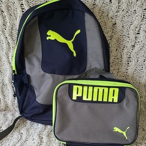 Puma backpack w/lunch box